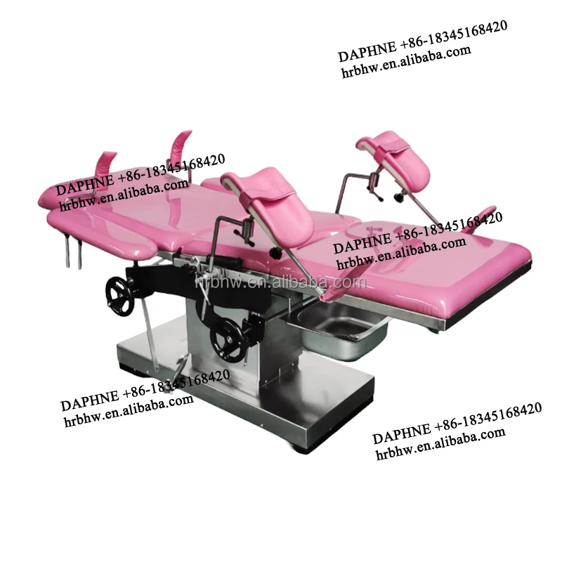 Хорошее качество Регулируемая ручная доставка кровать Гинекологическая Акушерская для осмотра