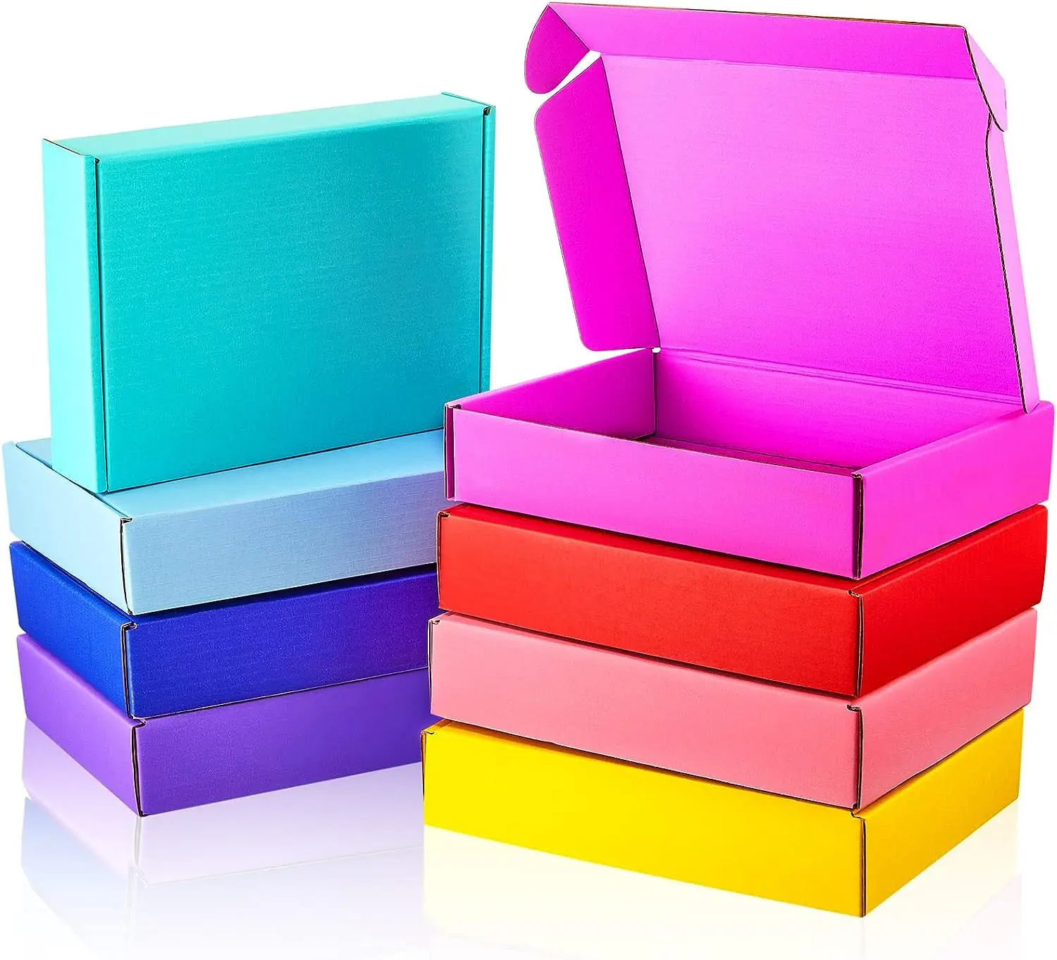 Wholesale cardboard express package delivery shipping paper mailer boxes with custom logo for clothes t-shirt