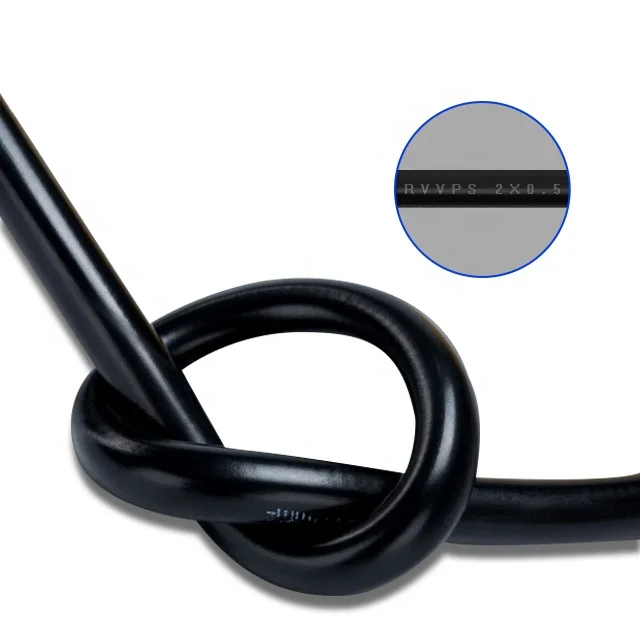 
Cable 2 Core Pair Stranded Shielded Wire Type OD6.5 Shielded Control Signal Transmission RVVPS Cable 