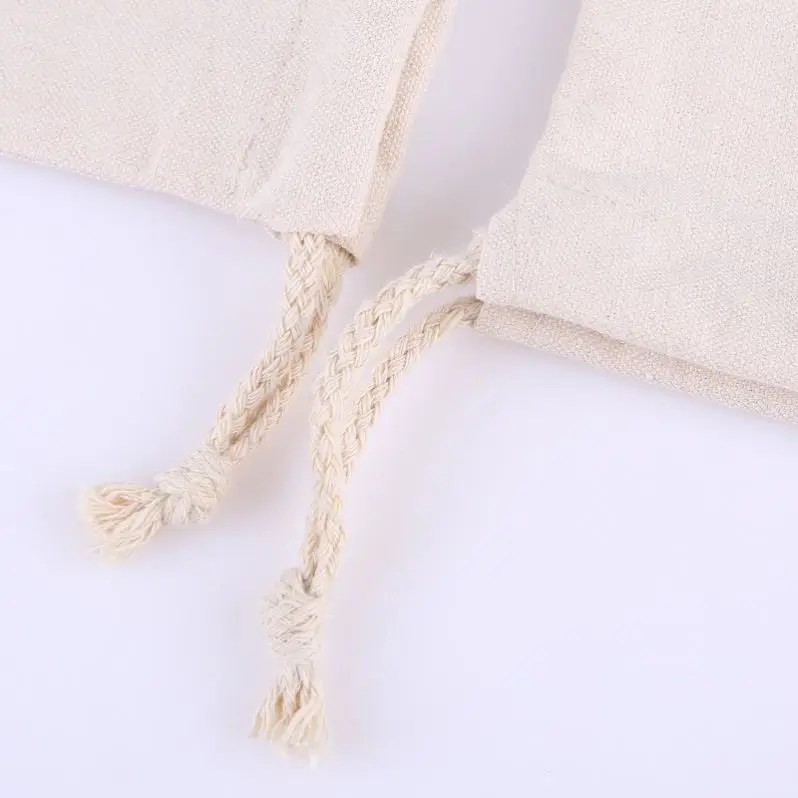 eco friendly  jute woven  customized  Cotton pouch  canvas bag for gift food