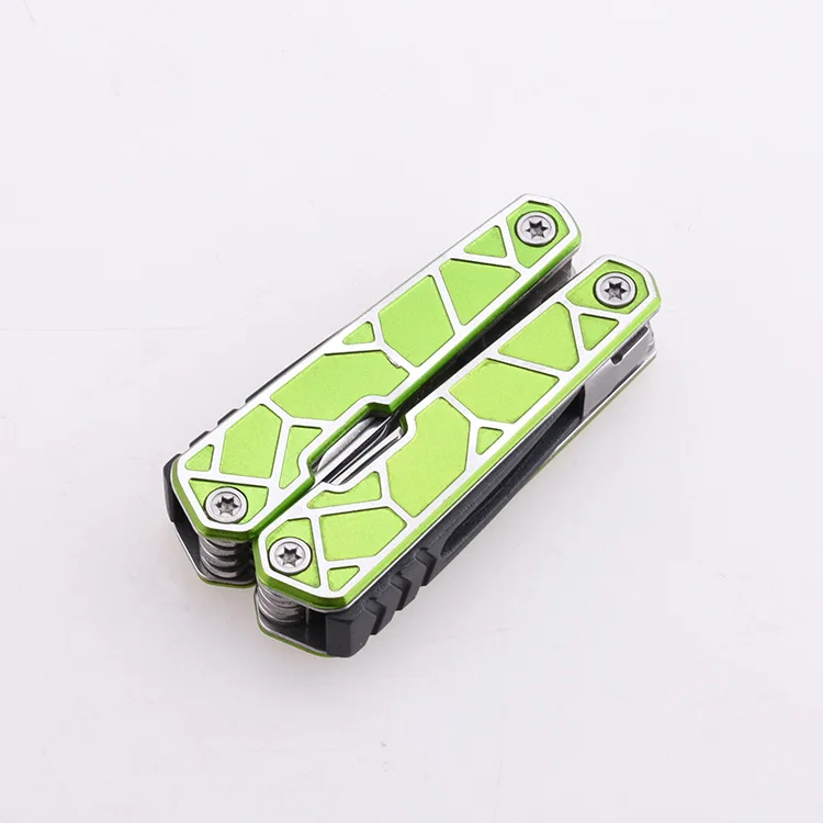 Multi Knife 12 In 1 Stainless Steel Foldable Pocket Multitool Pliers Multi Tool With Sheath For Outdoor Survival Hiking Camping