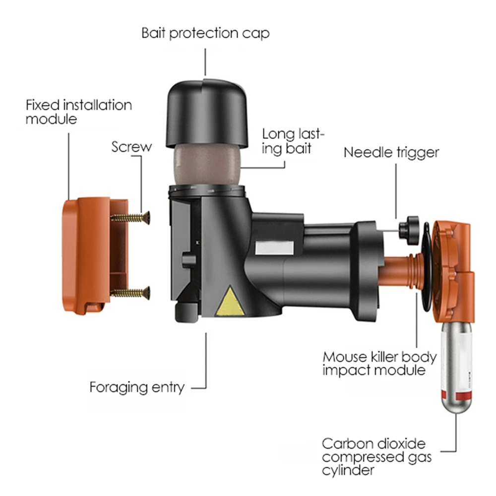 Auto air comperession rat Mouse control rodent killer good nature mouse trap a24