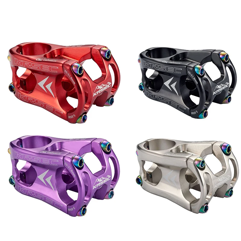 CNC Mtb Mountain Road Bike Bicycle Stem Bicycle Handlebar Stem Bike Parts Stem 31.8mm 35mm Mountain Bicycle