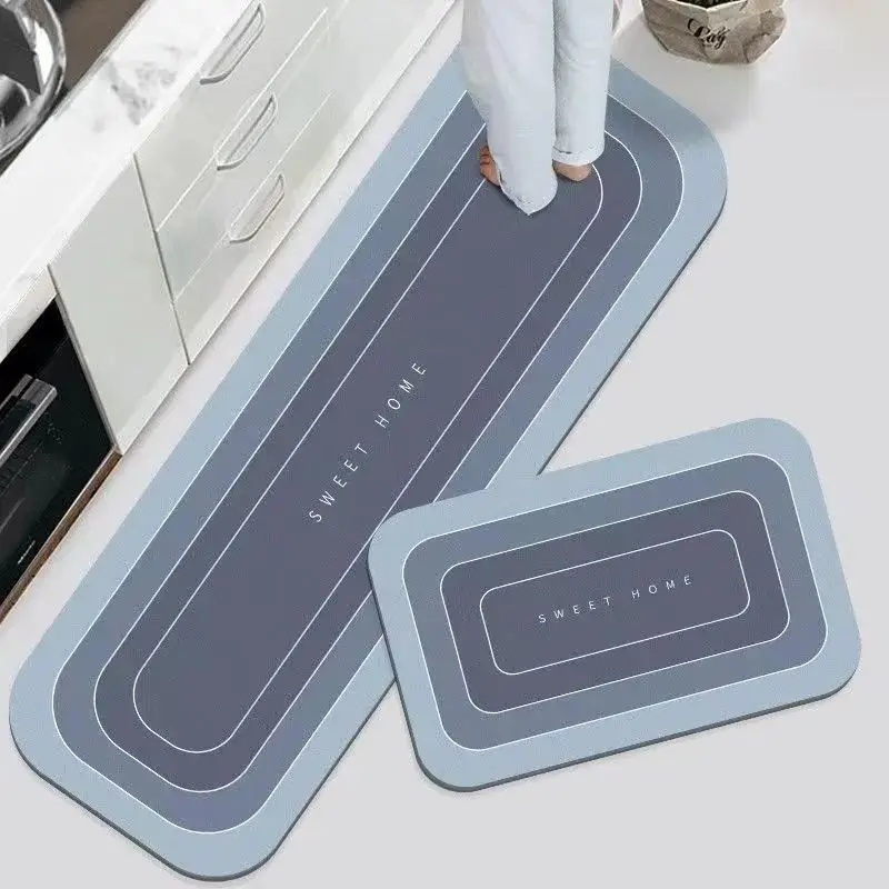 Anti Fatigue Water-proof Custom Pvc Anti-slip Kitchen Runner Mat Floor Non Slip Kitchen Rug Mat Sets