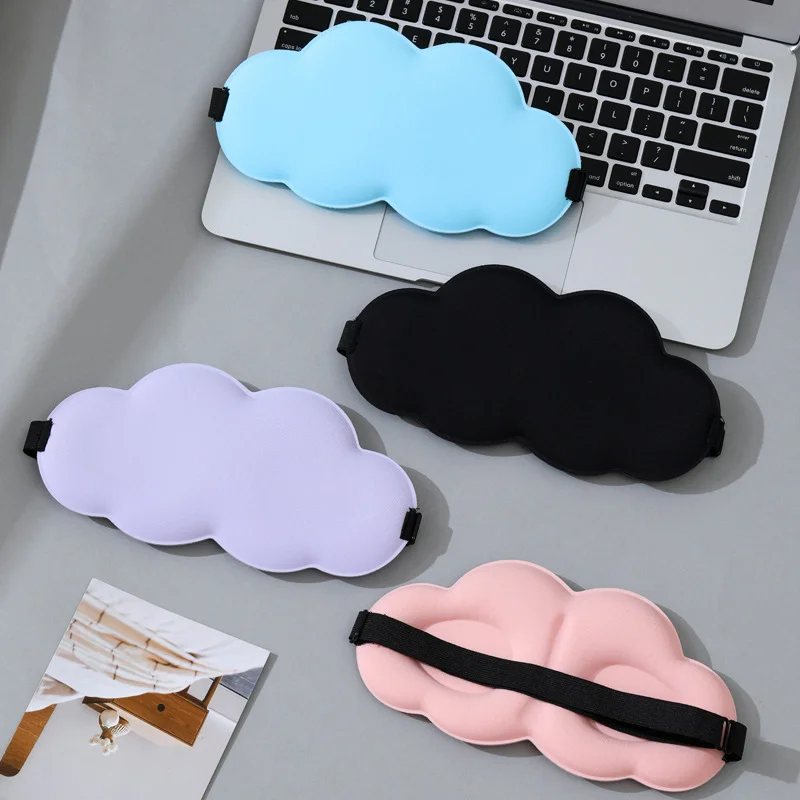 Soft Sponge 3D Contoured Cup Sleeping Blackout Eye Patch Eye mask Sleep Mask with Adjustable Strap