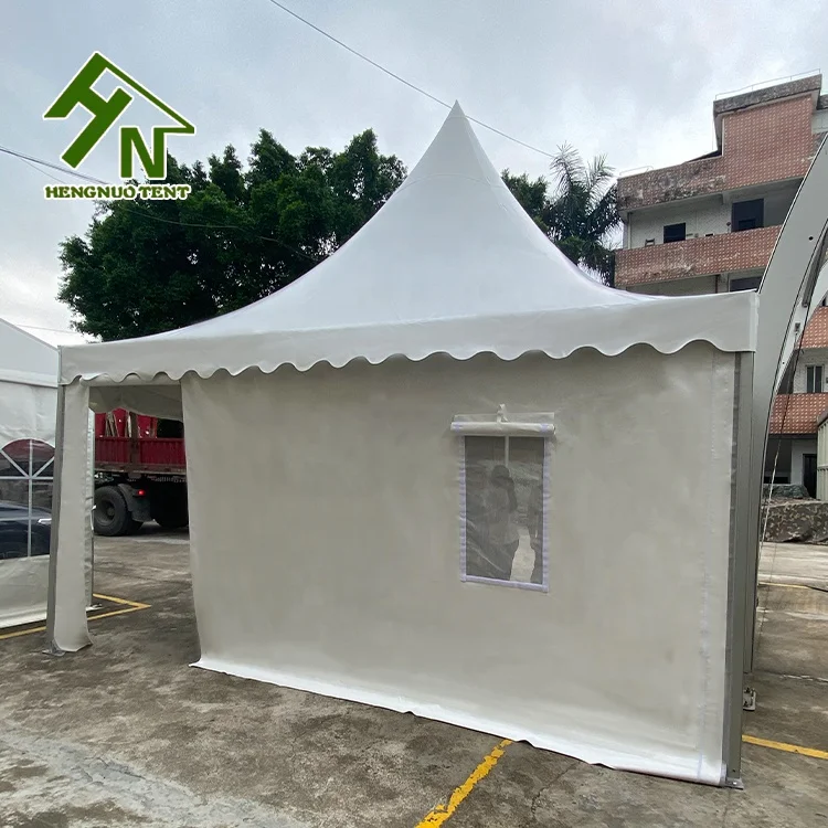 Customized portable 3x3 5x5 pvc fabric outdoor party pagoda gazebo permanent white canopy events arabian tent for booth