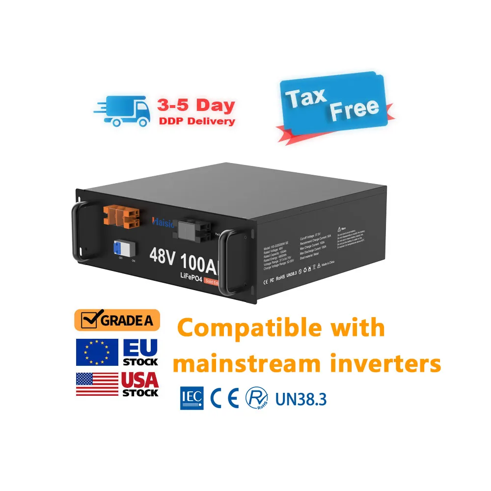 High Capacity 10kwh 20kw 100ah 200ah 300ah 400ah Lifepo4 Battery For Telecom Tower 48v 100ah Lifepo4 Battery