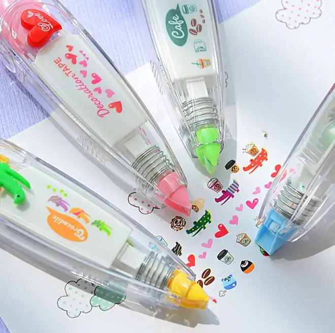 stationery decorative cartoon press-type lace correction tape