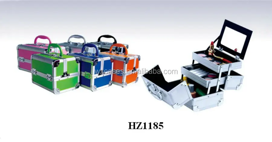 fashional aluminum makeup travel case makeup vanity case beauty case with a mirror From Manufacturer Winx Foshan,Guangdong,China