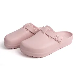 OEM&ODM Laboratory Baotou Slippers Women Adjustable Shoe buckle Slippers Indoor Soft-soled Sandals and Slippers men