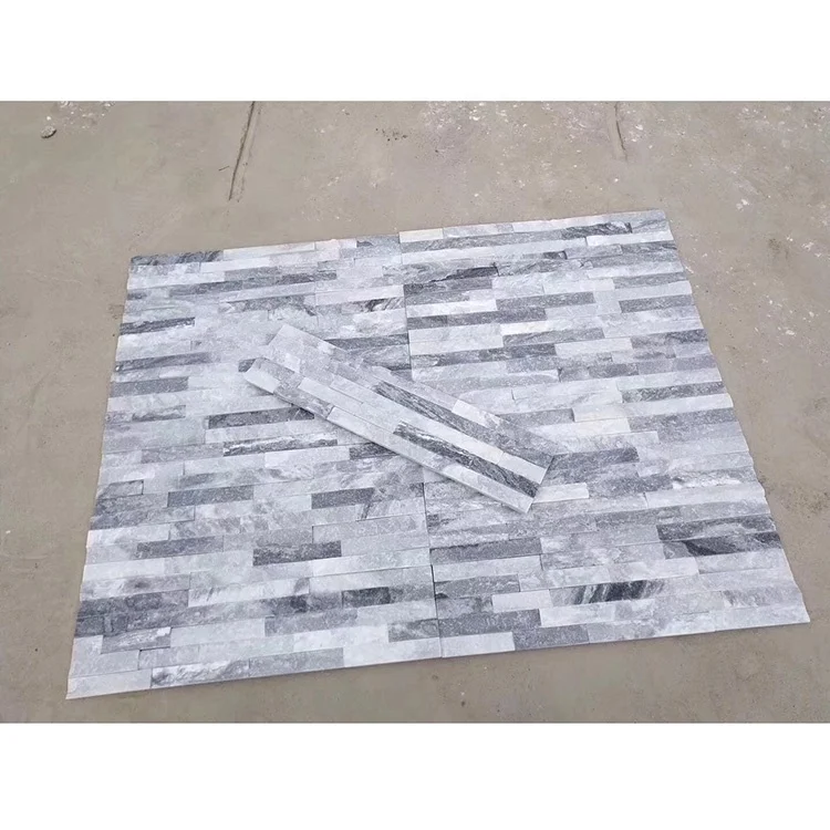Cloudy Grey Quartzite Slate Culture Stone Wall Veneer