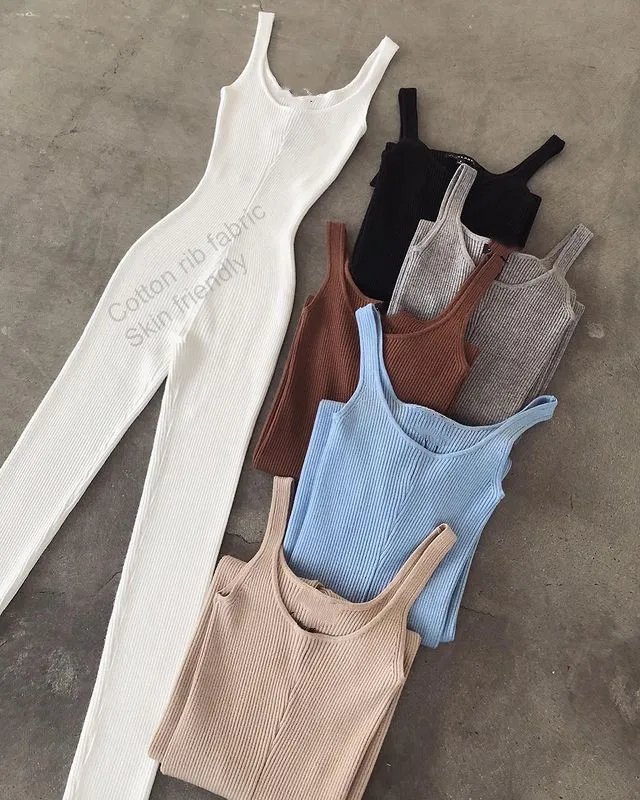 Custom logo one piece elastic slim fit Deep V neck sleeveless long pencil legging women nude bodysuit romper jumpsuit