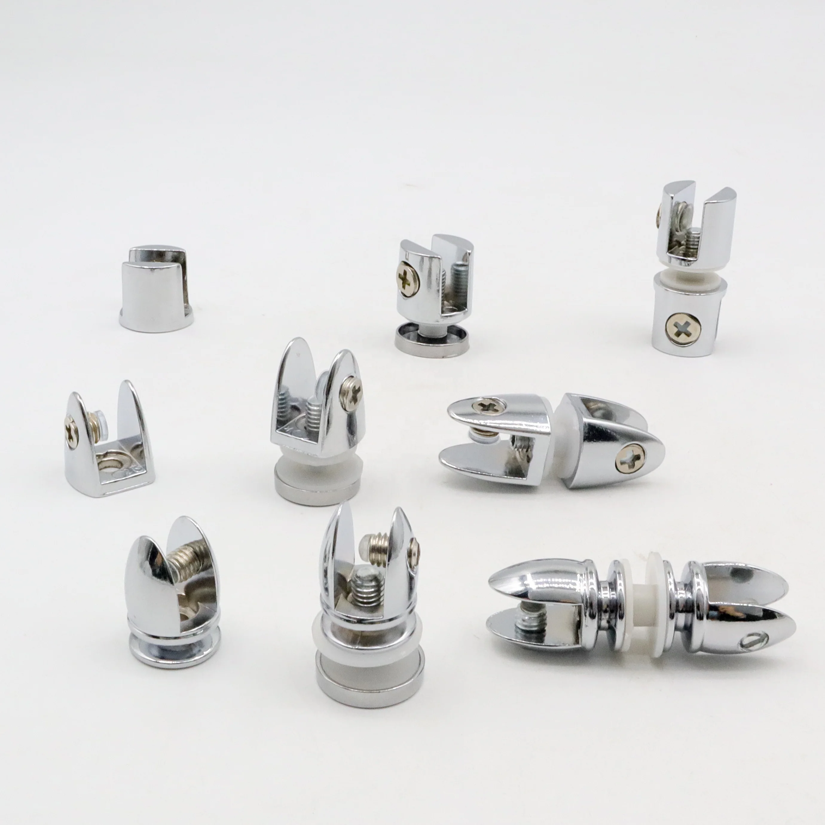 Стеклянные Опорные кронштейны зажимы из цинкового сплава зажим для стеклянной плавающей настенной полки кронштейн стеклянные панели