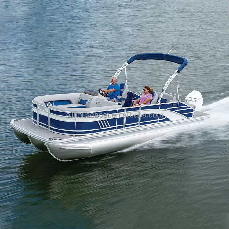 Allhouse housboat яхта 23 фута морской класс алюминиевая скорость Tritoon лодка понтон для соленой воды