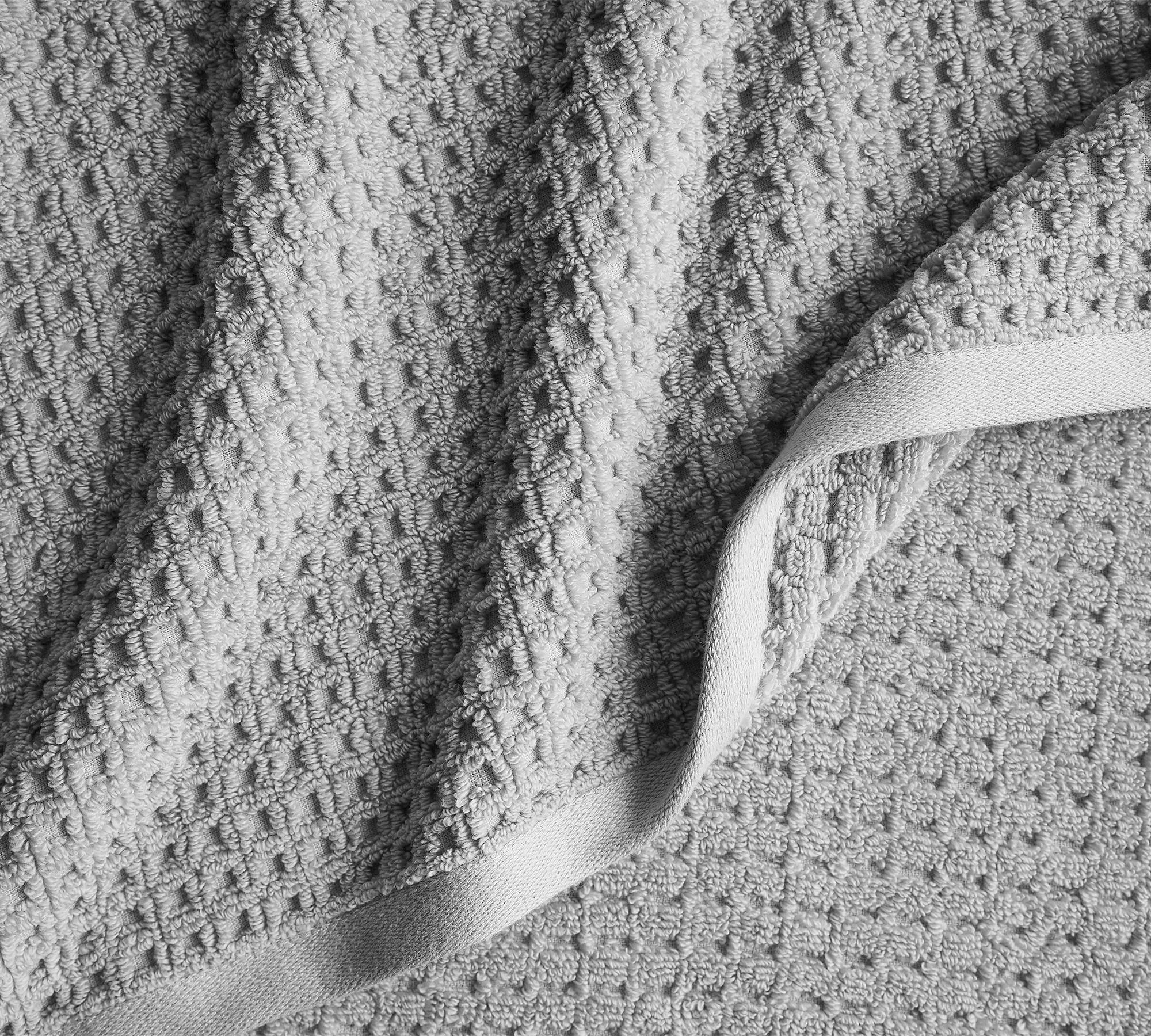 OEM Customization Colors Available 100% Cotton Terry Waffle Bath Hand Towel Wash Cloth 3-pieces Sets 500GSM with Print LOGO