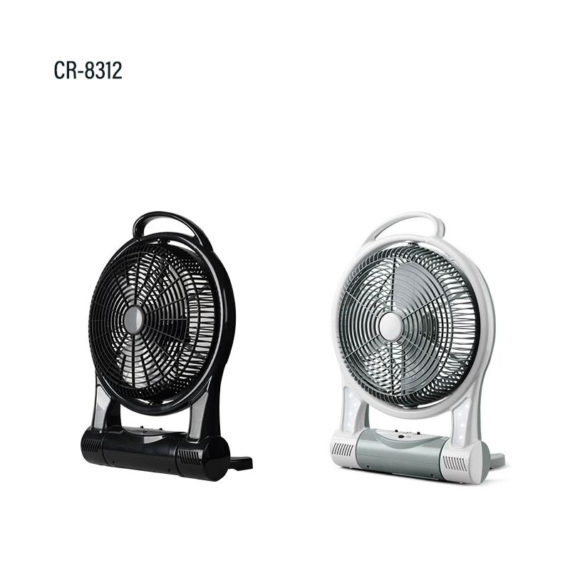 12 inch  OEM battery table fan 6V motor 4500mAh battery inside emergency