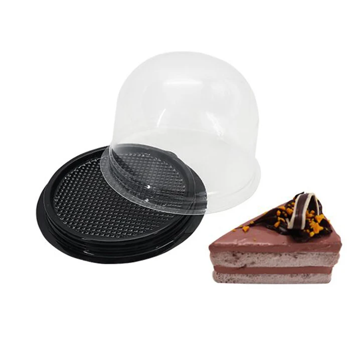 Disposable Clear Cupcake Dome Plastic Blister Packaging Muffin Cake Boxes Single Doughnut Container