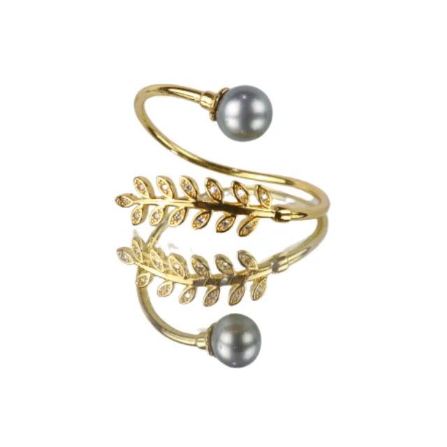 Tahitian Seawater Pearl Bracelet Rare Color High Quality 18K Gold Plated Stainless Steel Material Durable Does Not Fade