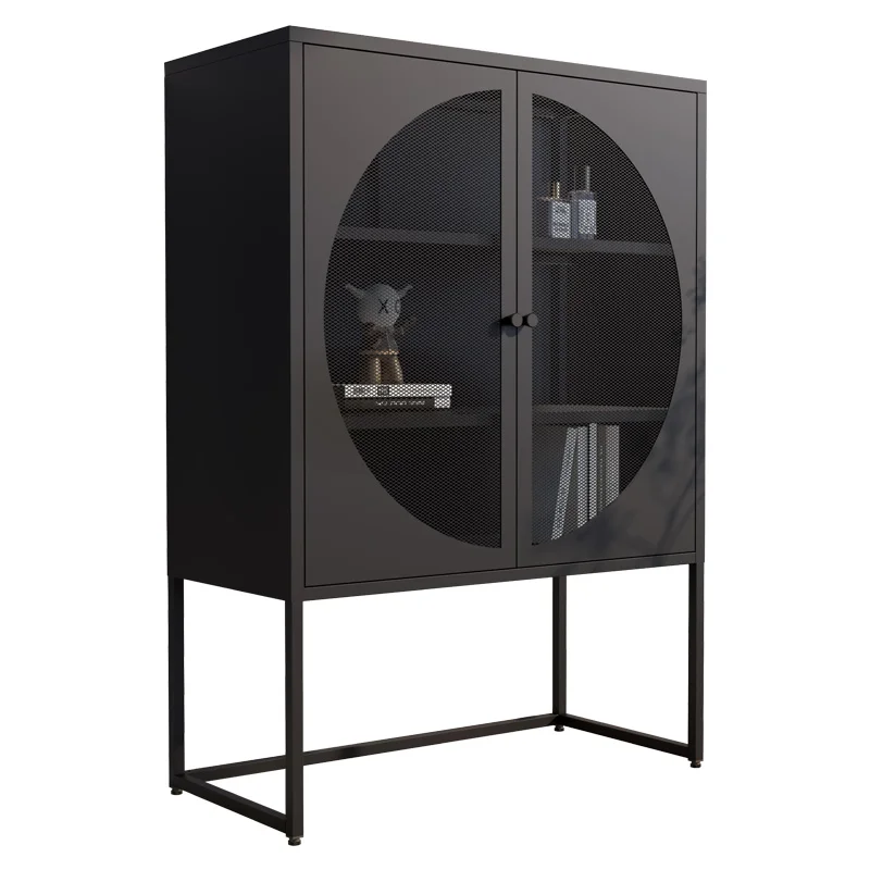 Hot Sale Industrial And Modern Design 2 Door Metal Storage Cabinet Locker Standing Cabinet For Home