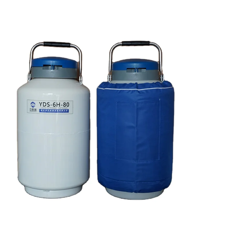 6 Liter YDS-H dry shipper Semen Artificial Insemination Liquid Nitrogen Container