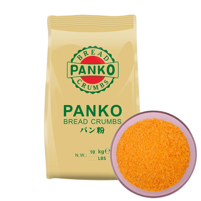 10KG Bulk Package Wholesale Panko Bread Crumds Yellow Breadcrumbs