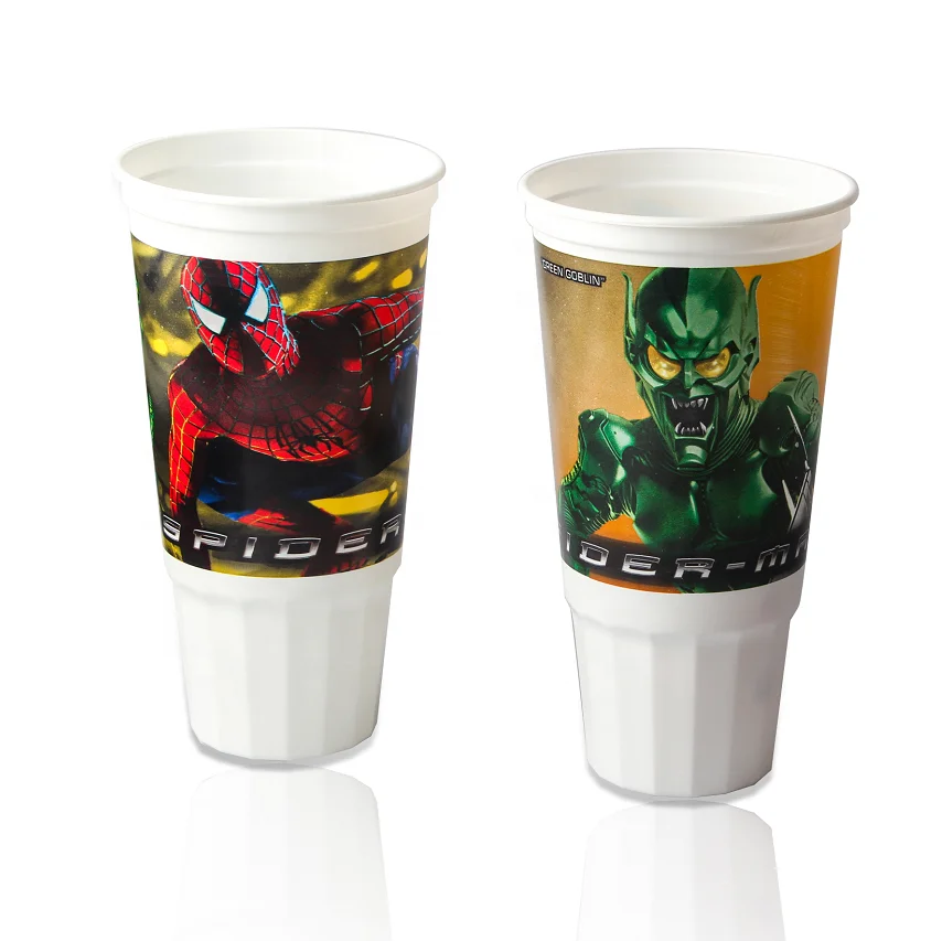 Oem Добро пожаловать BPA бесплатно 32 унц. IML Cinema чашки контейнер