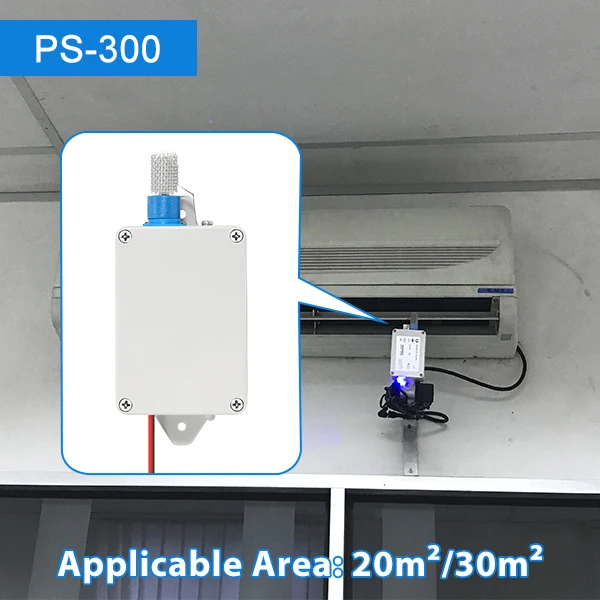 EddaAir Duct Type PS300 Cold Plasma generator Air Purifier Ionizer Technology Installed Inside Home Purifier For Kitchen Odor
