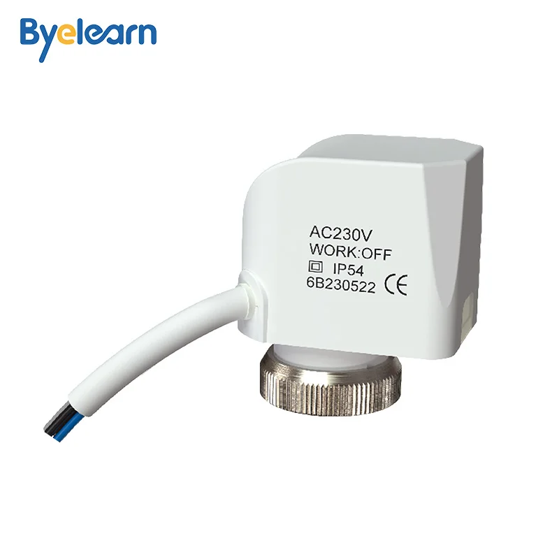 BAIYILUN 4 wire Waterproof under floor heating thermal actuator