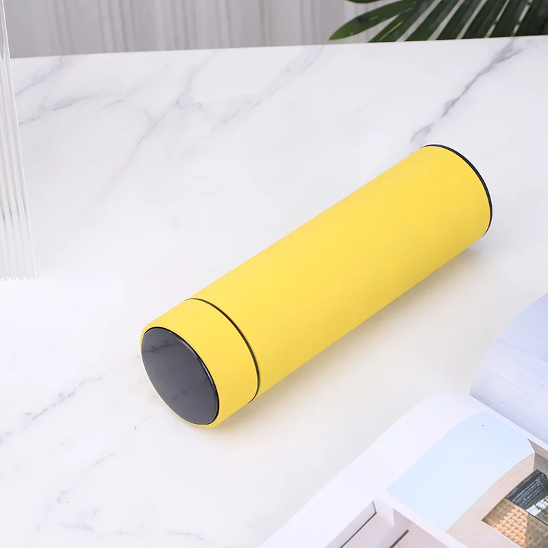 Rubber Paint Soft Touch Led Temperature Display Thermal Bottle
