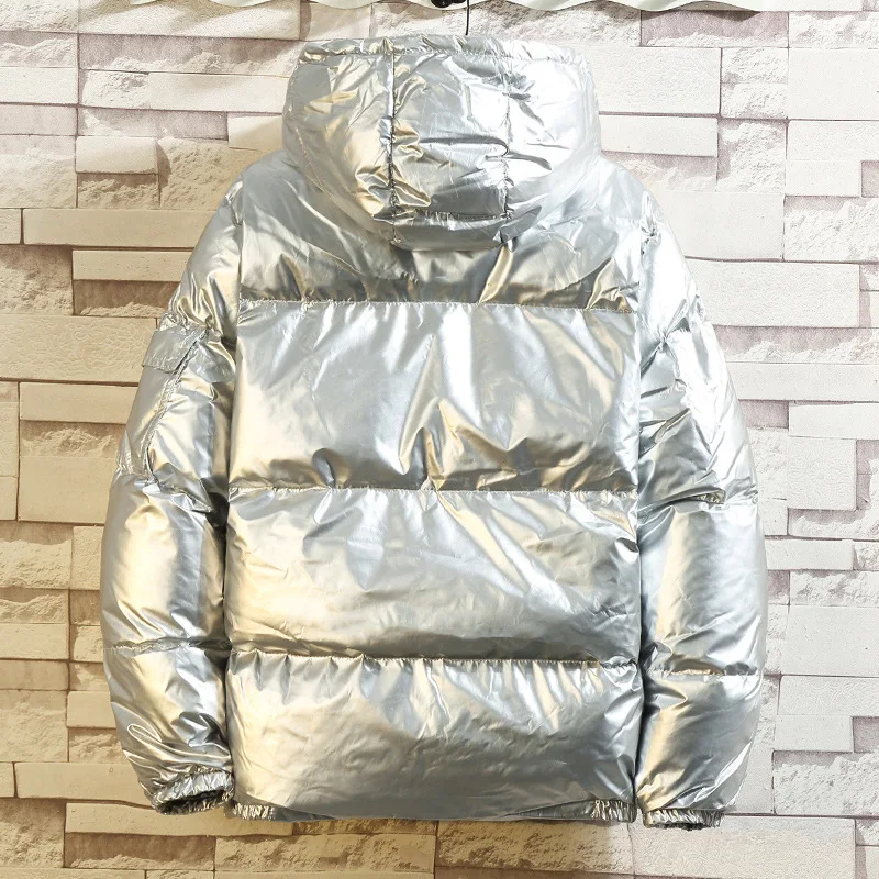 Outdoor autumn winter puff mens sliver jacket bread coat unisex 2020 china custom