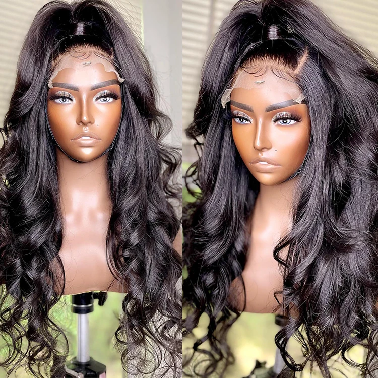 Body Wave 13x6 Human Hair HD Lace Front Wig Brazilian Virgin Remy Hair Pre Plucked Wig With Baby Hair Full Lace Frontal Wig Body