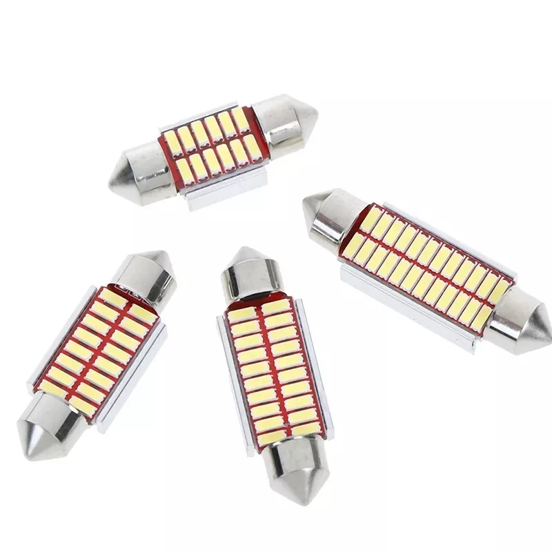 12V DC 31mm 36mm 39mm 42mm LED Canbus Festoon Bulbs Epistar Interior Reading Light License Plate Lamp For Car