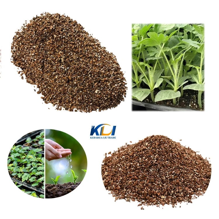 Gold expanded factory wholesale price gold vermiculite garden horticultural plants growing cheap price