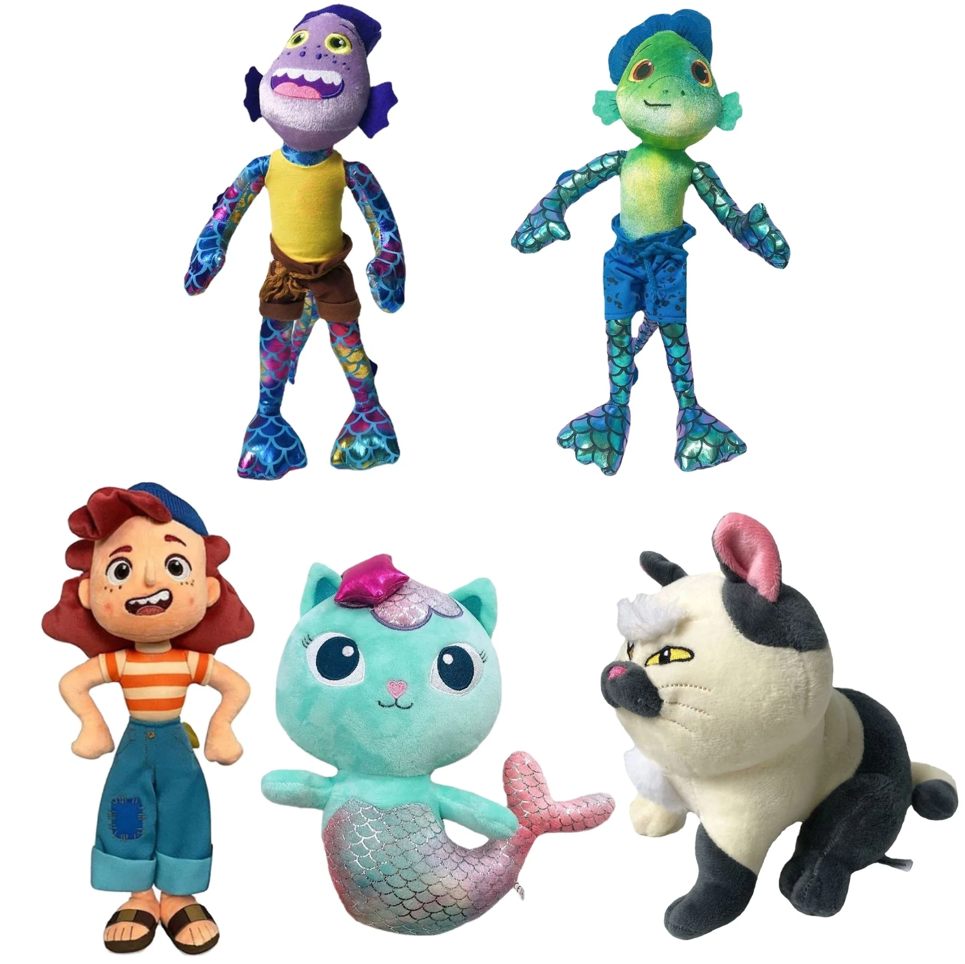 Лидер продаж, плюшевая фигурка аниме Pixar из ПП хлопка, Мягкая Плюшевая Кукла люка Альберто морской Монстр для подарка