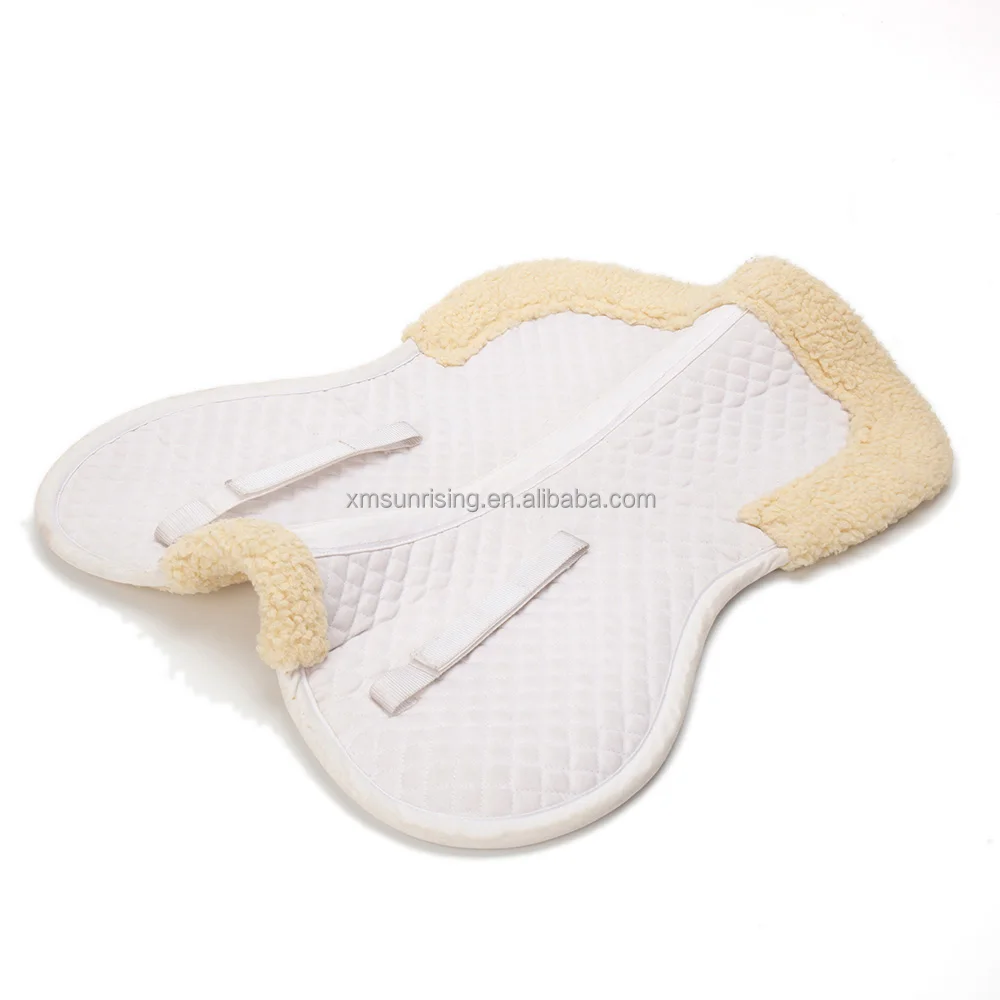 New fashion  sythetic fleece sheepskin saddle pad