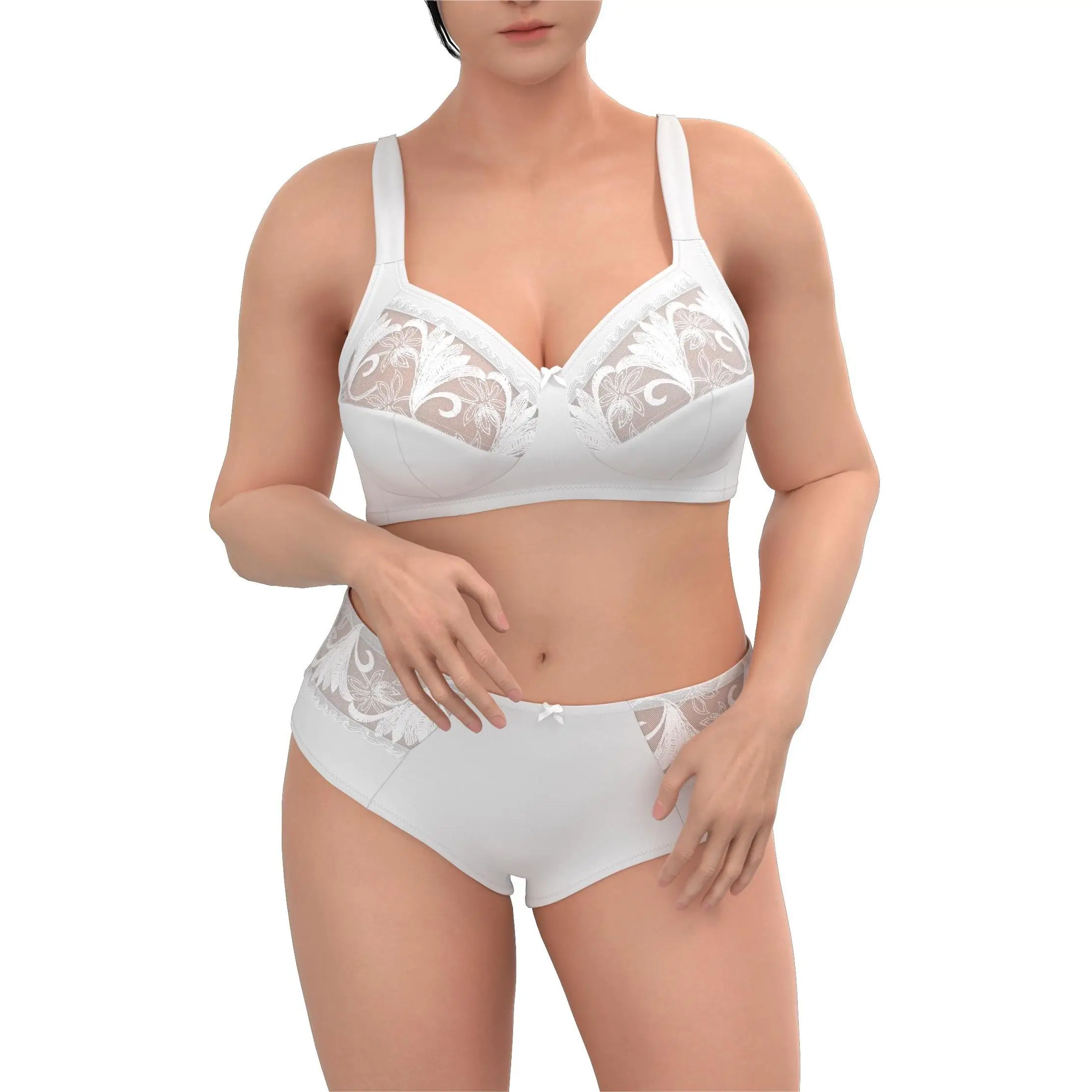 Big Bra Plus Size Womens Underwear f g h I k Cup  Female Bra and Panty Set