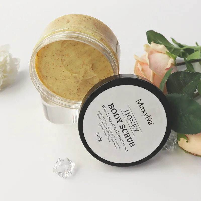 Private Label Organic Honey&Turmeric Face Removal Pimples Moisturizing Brightening Turmeric Body Scrub