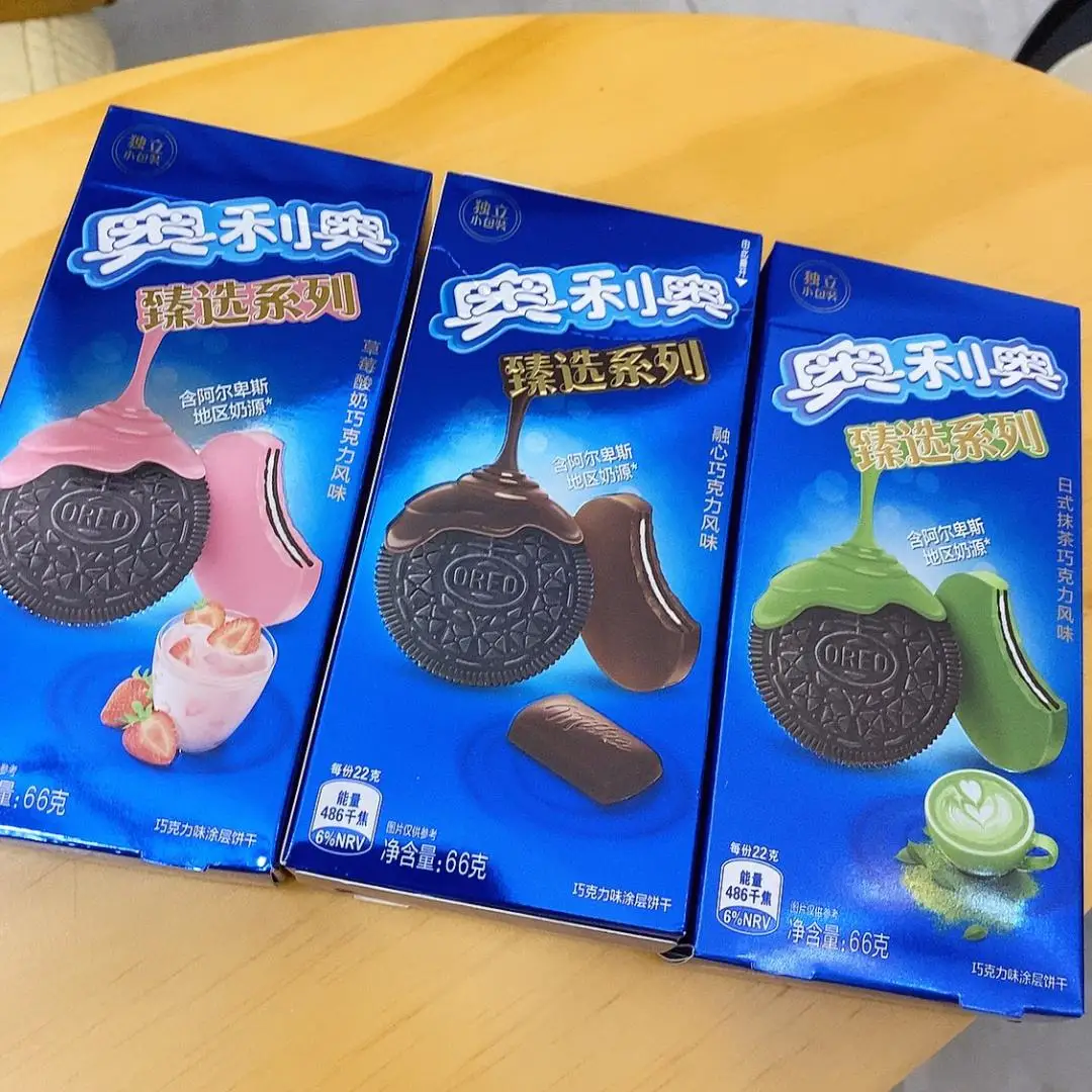 Oreo покрытие бисквит 66 г шоколадное клубничное йогуртное японское маття