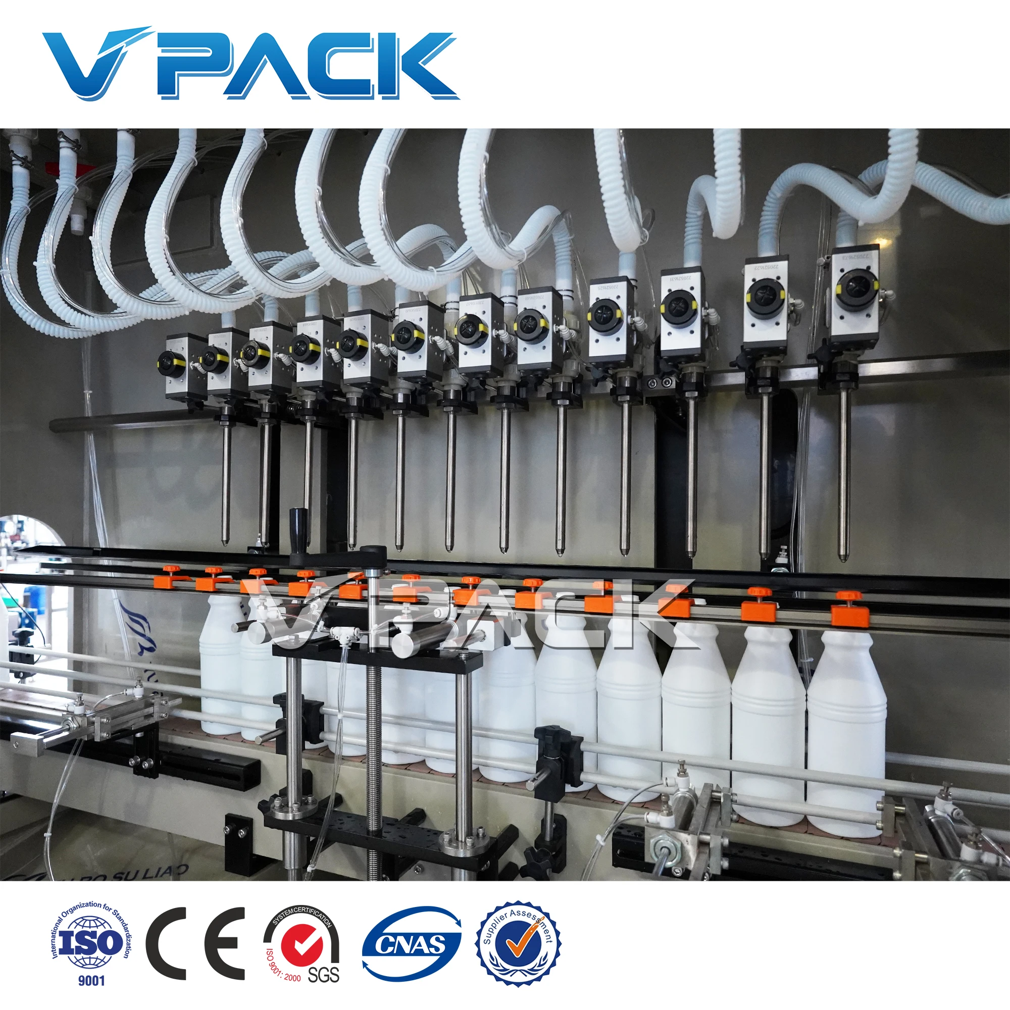 Full automatic 12 head linear type vinegar spirit/ sanitizer disinfection/ corrosive liquid bleach water filling machine