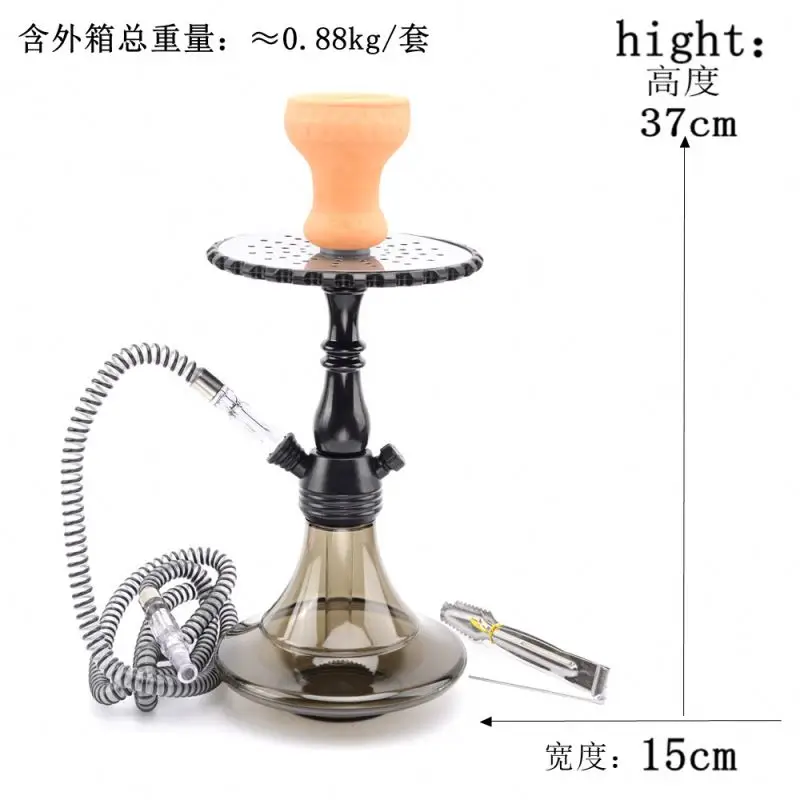 Acrylic Glass Base Nargileh Set Hookah Kits for Swiss Market