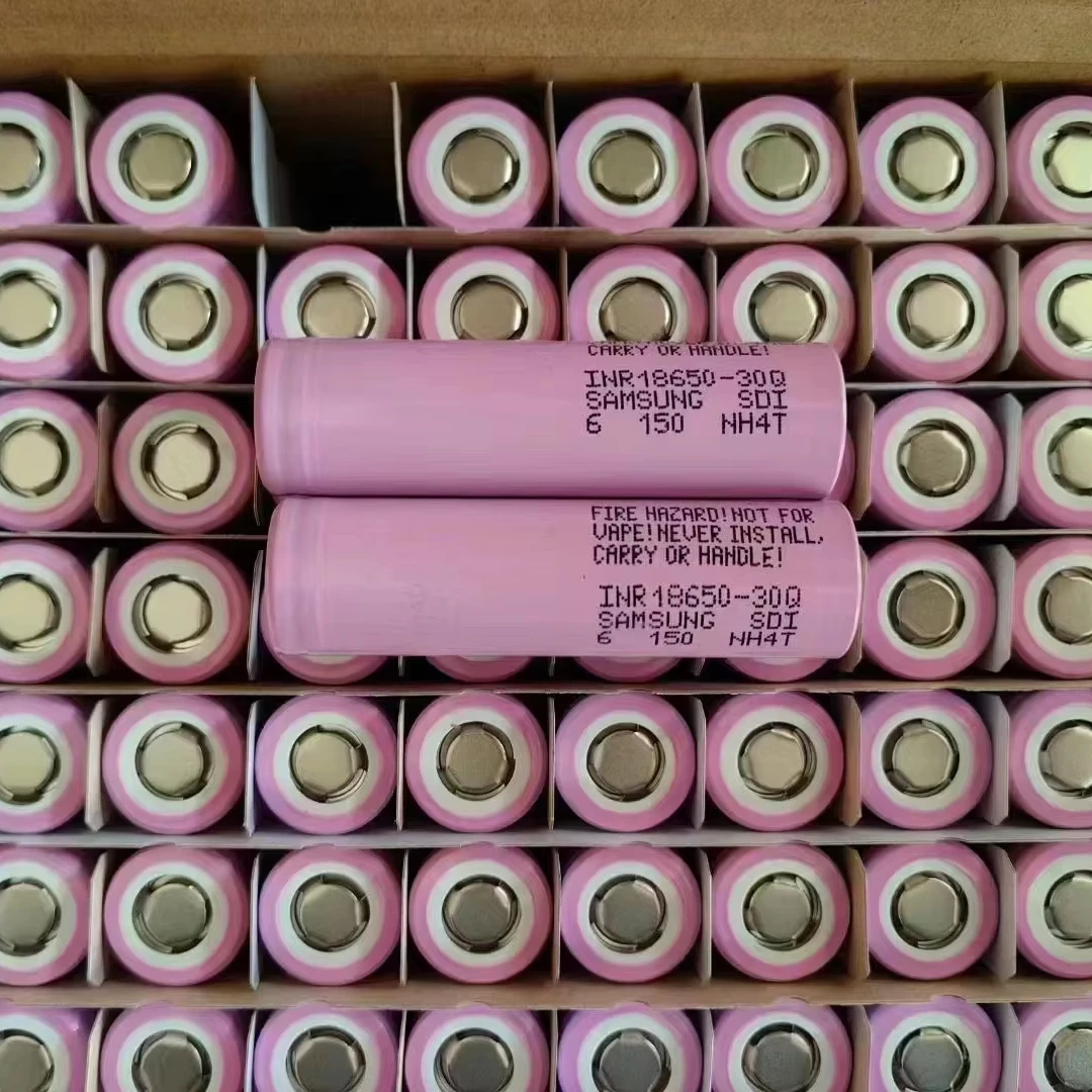 Authentic Sam 30Q 3.7V Flat Top Real 3000mAh 18650 Battery Rechargeable 30Q