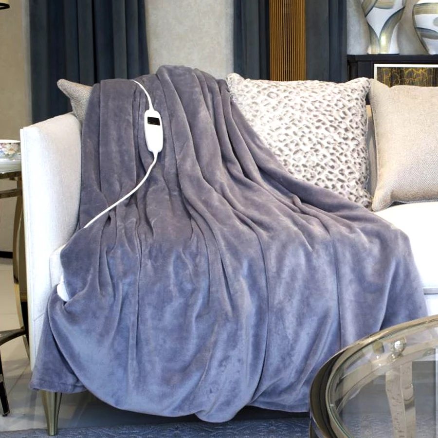 single/king/queen/full Flannel fleece double side electric heated blanket throw