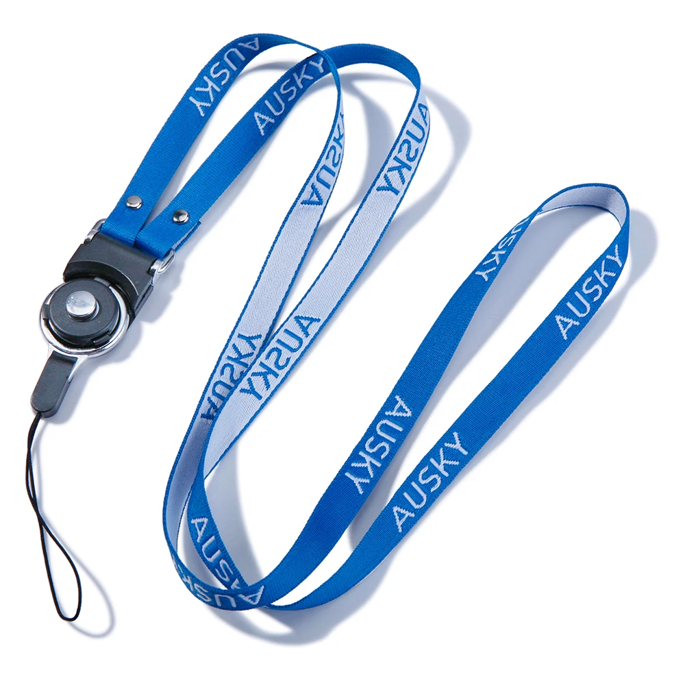New Design Jacquard Print Lanyard Low MOQ Custom Logo Phone Lanyard
