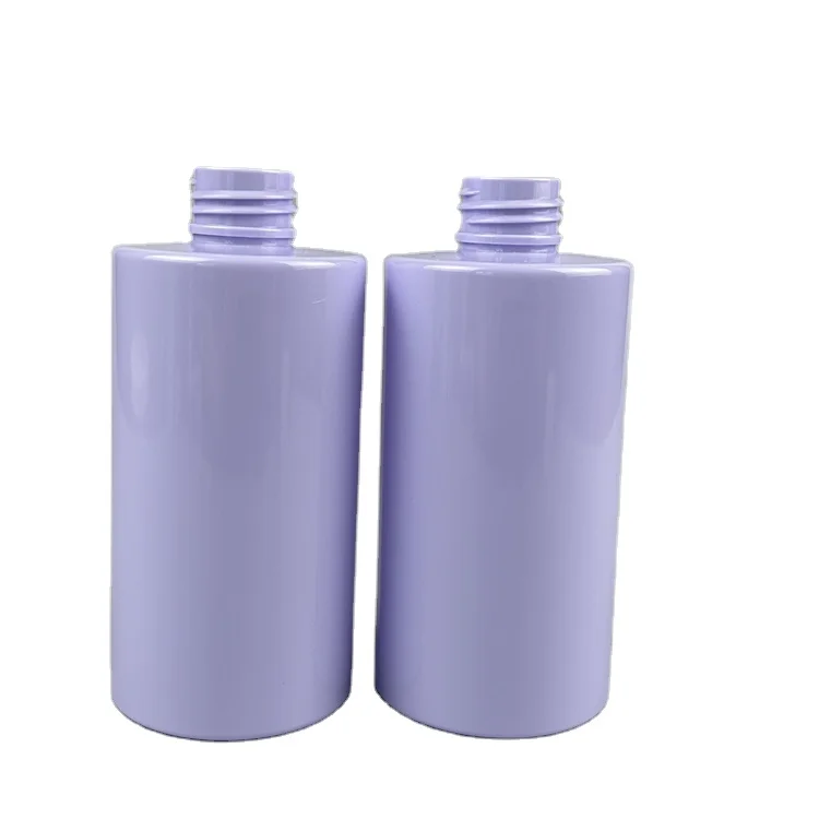 500ml dish washing liquid detergent packaging container PET flat shoulder plastic bottles with screw cap