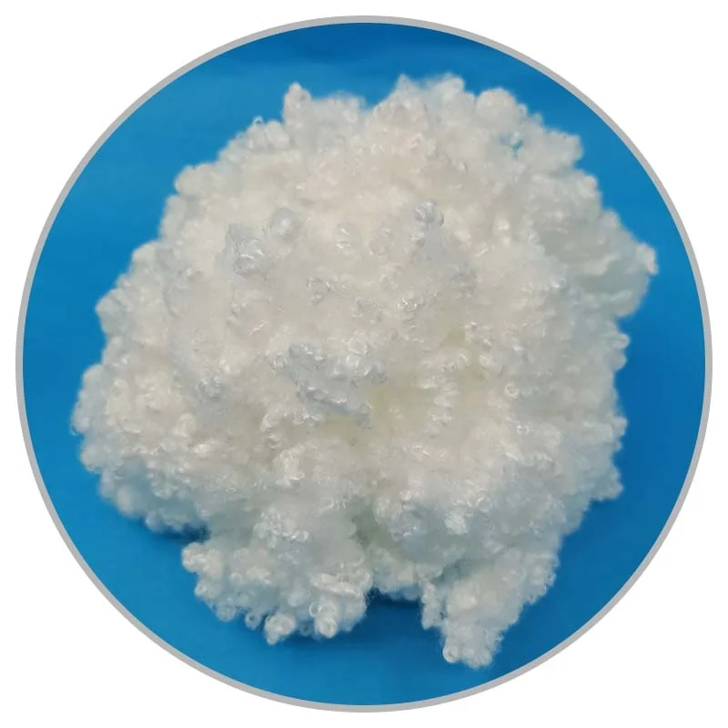 China factory fiber hcs silicone  polyester hollow fiber for sofa filling material