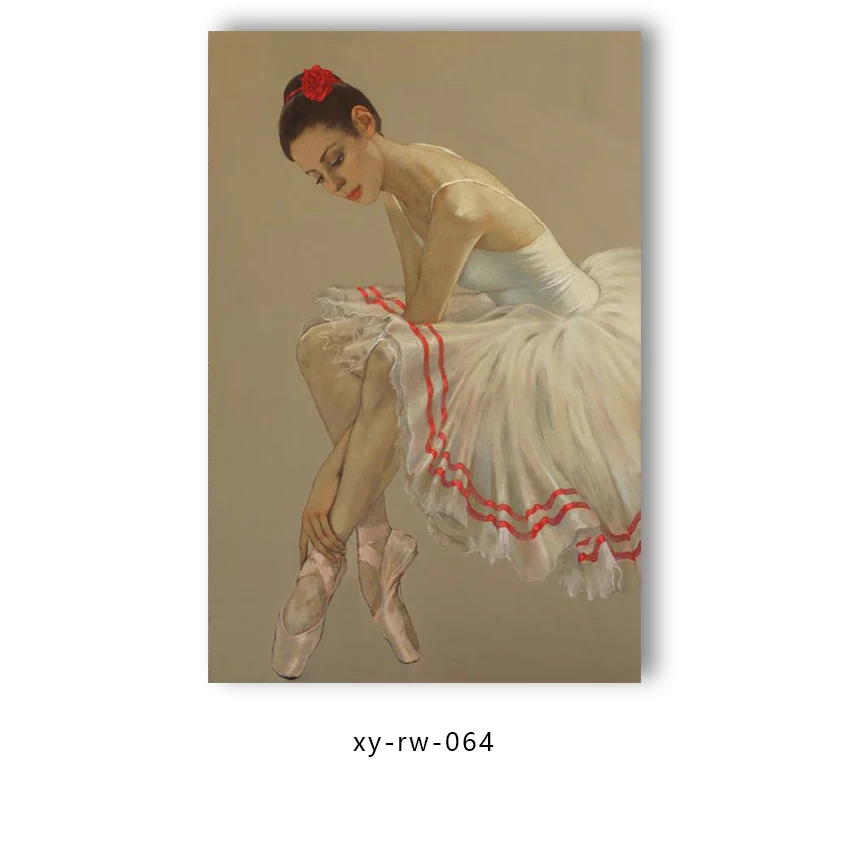 Sexy Ballet Dancing Girl Painting Artwork Canvas Ballet Dancing Paintings People Dancing Home Decoration Wall Paintings
