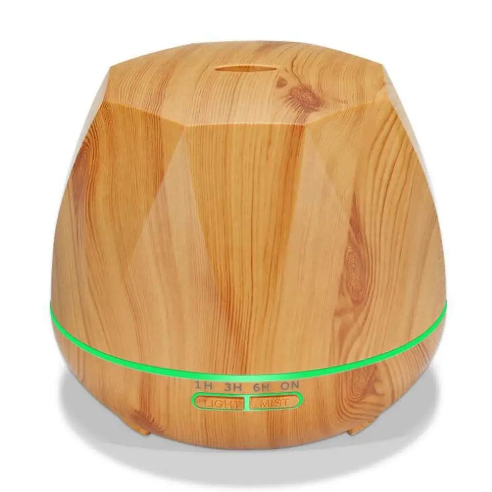 
 Лидер продаж Электрический мини дистанционное управление ультразвуковой увлажнитель воздуха очиститель воздуха Эфирное масло тумана 400 мл деревянные зерна Арома диффузор  
