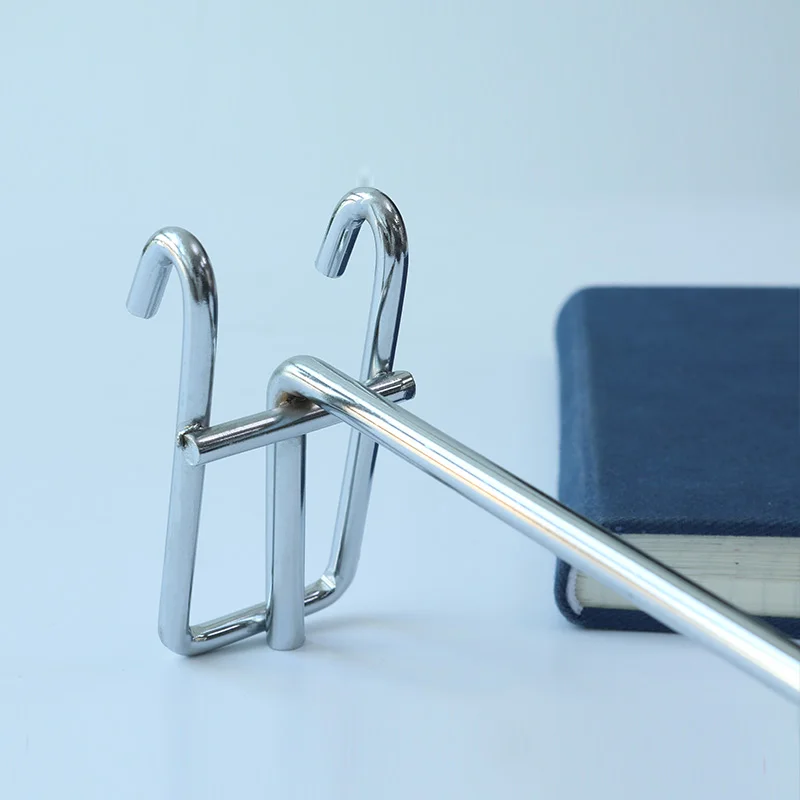 wholesale Metal plated supermarket display hook Chrome Metal Gridwall Hook