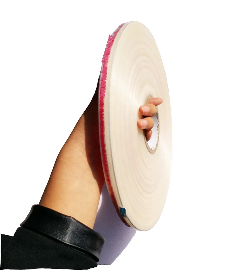 Resealable self adhesive tape for sealing OPP , PP , BOPP clear plastic bags