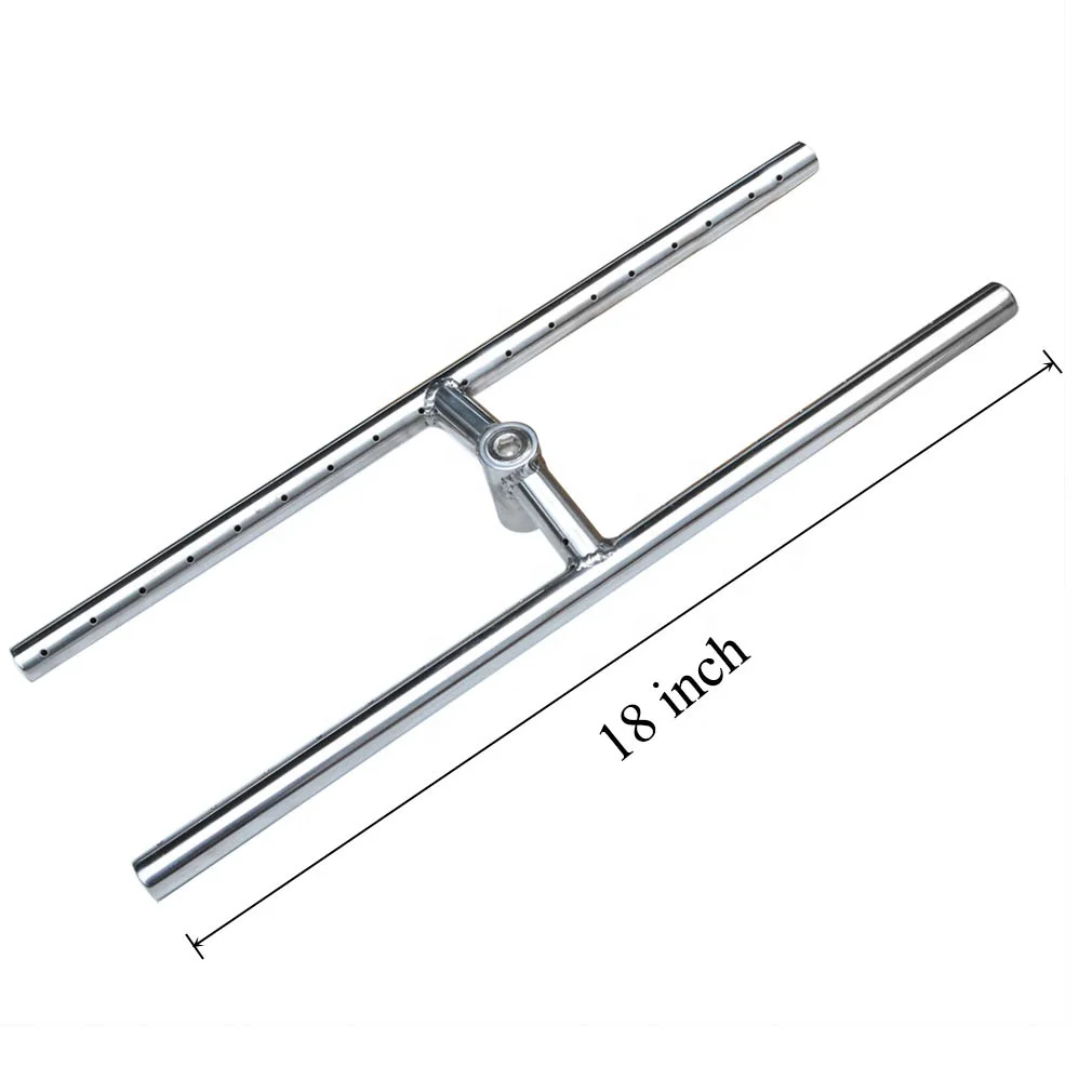 Rectangular Flat tray Gas Pipe burner Tube Kit/Metal fireplace fire pit burner Electronic ignition System